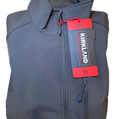 Kirkland Signature Men's Softshell Jacket Gray Size M Casual NWT - Image 1 of 4