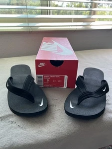 Nike Celso Girl Thong Women's Slides Black Flip Flop Size 8 NWOT IN BOX - Picture 1 of 6