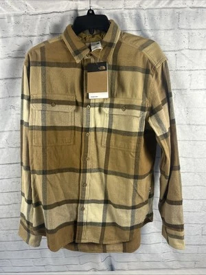NWT The North Face TNF Arroyo Men Striped Flannel Shirt Button Front Size Medium - Image 1 of 4