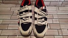 Venzo Road Cycling Shoes Mens 11 US 46 Eur White and Red