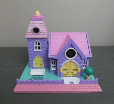 1993 Bluebird Polly Pocket Wedding Chapel Church Compact Playset Incomplete - Image 1 of 4
