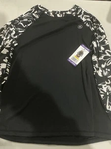 Hurley Damen Langarm Rash Guard Ink Fresco UPF 50+ Wählen Sie Ihre Größe - Bild 1 von 1