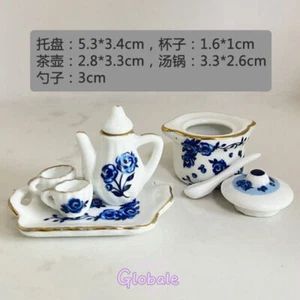 1Set Maßstab 1:12 Puppenhaus Miniatur Porzellan Teeservice Geschirr Deko - Bild 1 von 1