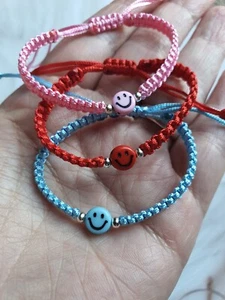 Cute Red Bracelet for Babies – 1mm Nylon Cord, Adjustable, Ideal Gift for Newbor - Picture 1 of 5