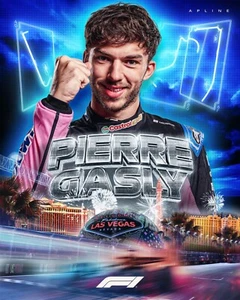 Pierre Gasly 2024 Las Vegas Grand Prix Collage 8x10 Formel 1 Rennfoto - Bild 1 von 1