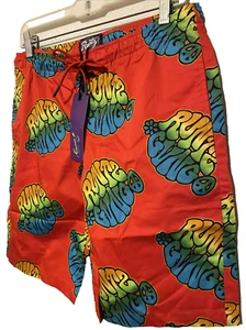 NWT Runtz Worldwide GVNG Peace Red Logo Shorts Men's Size Small #36406-RED - Picture 1 of 16