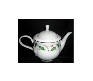 Tetera Lenox Holiday Nouveau Marfil China Fina con Tapa Hecha en EE. UU. Nueva - Imagen 1 de 1