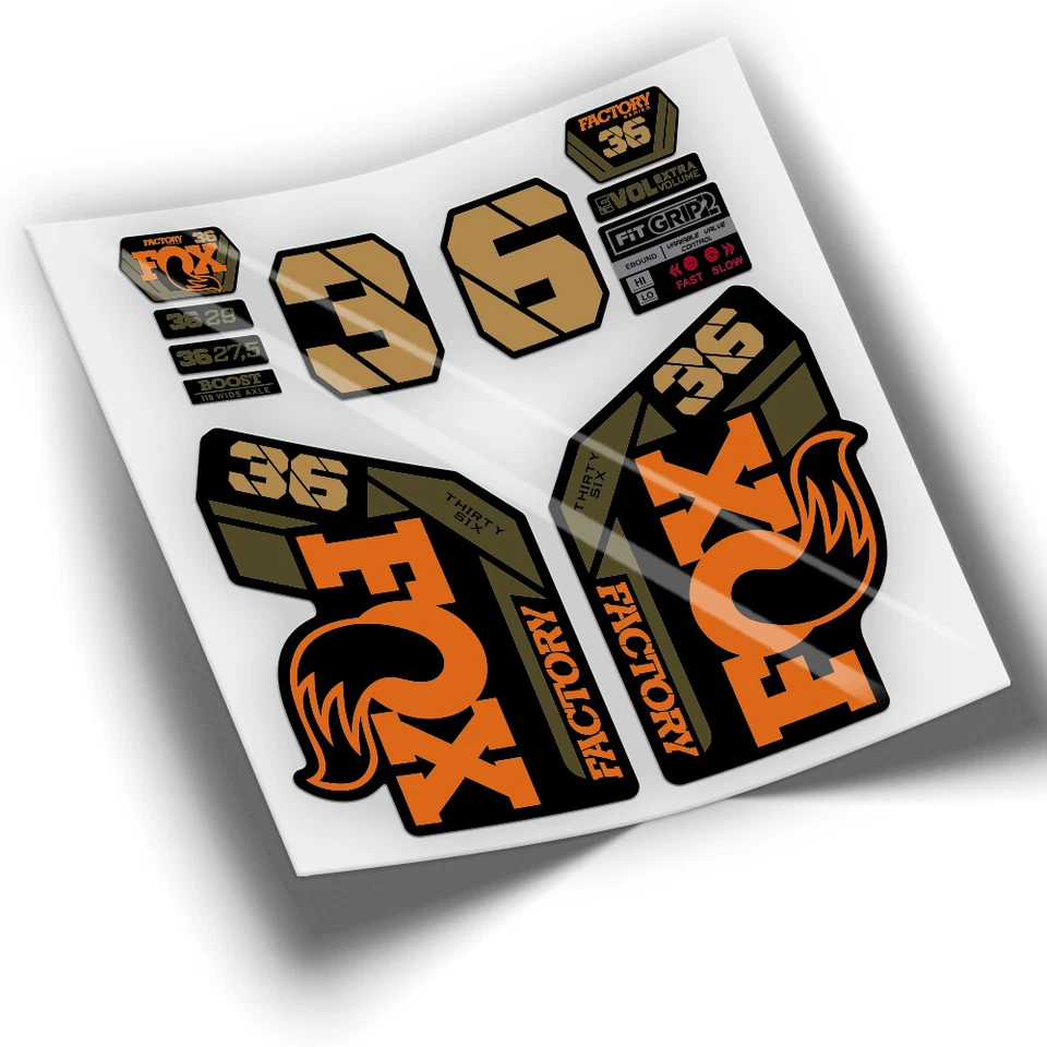 RWP-326 PEGATINAS COMPATIBLES HORQUILLA FOX 36 FACTORY 2021 STICKERS VINILOS