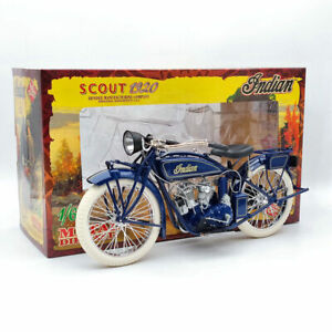 Guiloy 1/6 Scalel Indian Scout 1920 Motorcycles 16231 - blue Metal Diecast