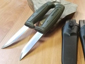 2 Pc Lot Mora Morakniv Basic 511 Carbon Steel Green Camp Survival Knife 01828 - Picture 1 of 3