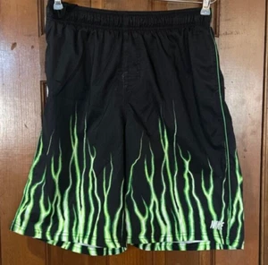 Nike Youth XL Monster Theme Boardshorts Swim Trunks Black Green Front Pockets - Picture 1 of 4