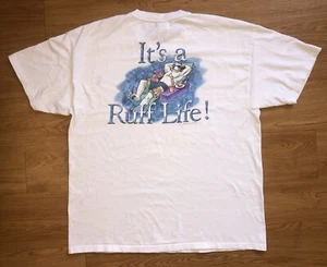 Vintage 2000 BIG DOGS Sportswear Santa Barbara It’s a Ruff Life T Shirt Size XL - Picture 1 of 13