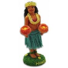 Miniature 4" Hawaii Hawaiian Hula Girl Wahine Kinohe Dashboard Bobble Doll
