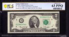 1976 $2 Frn Cleveland Gutter Folds Error Note Currency Pcgs B Cu 63 Ppq