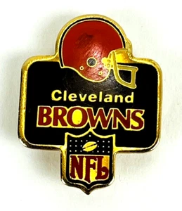 Vintage 1980's Cleveland Browns NFL Football Hat Lapel Jacket Pin Pinback - Picture 1 of 3