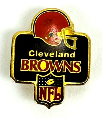 Vintage 1980's Cleveland Browns NFL Football Hat Lapel Jacket Pin Pinback - Image 1 of 3