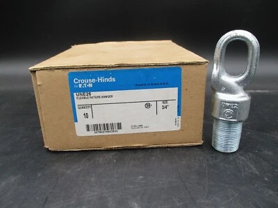 APPLETON ELECTRIC CROUSE HINDS UNE26 3/4" MALE FLEXIBLE FIXTURE HANGER W/ WIRE OPENING