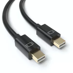 2m Mini DisplayPort 1.2 Kabel Display Port Mini DP Stecker beidseitig vergoldet - Bild 1 von 6