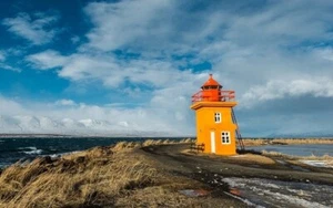 LIGHTHOUSE *2X3 FRIDGE MAGNET* BEACON SHORE SAFETY COAST DANGER LIGHT NAVIGATION - Picture 1 of 2