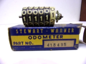 Antique NOS Stewart Warner 415435 Odometer - Bild 1 von 1