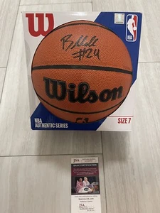 BRANDON MILLER ALABAMA CHA HORNETS SIGNED AUTOGRAPHED NBA BASKETBALL JSA COA - Picture 1 of 4