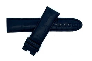 Montblanc Men's 21mm x 20mm Black Alligator Leather Watch Band FQB - Picture 1 of 3
