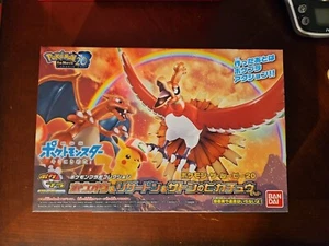 Plastic Pokemon Model Ho-Oh Charizard Ash Ketchum's Pikachu Set Made In Japan - Picture 1 of 11