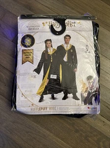 Harry Potter Hufflepuff Robe Adult Halloween Costume NIP - Medium (38-40) NEW - Picture 1 of 3