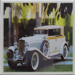 Montaña rusa de piedra cerámica hecha a mano azulejo mármol - Juego de 4 automóviles clásicos 4B - Imagen 1 de 7
