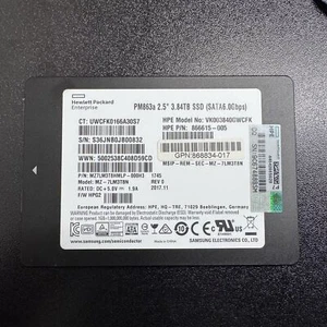 Samsung PM863a 3.84TB SATA III 2.5" MZ7LM3T8HMLP-000H3 HPE PN 866615-005 SSD - Afbeelding 1 van 2