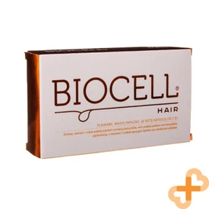 BIOCELL HAIR Supplement 60 Capsules L-cysteine Vitamins Minerals Complex - Picture 1 of 12