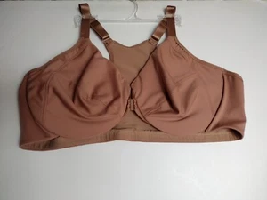 New Glamorise 1247 Wonder Wire Front Close Smoothing Underwire Bra Size 46C - Picture 1 of 9