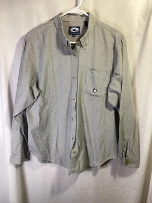 Camisa Western Roper Para Mujer Gris Rayas XL Manga Larga Algodón Abotonada B7 Foto 1 de 4