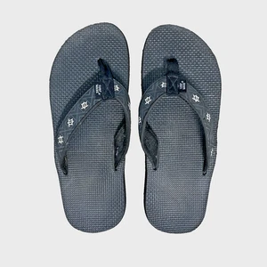 Surf Ware Hawaii Turtle Sandals Slip-On Flip Flop Men's 9 Black - Picture 1 of 4