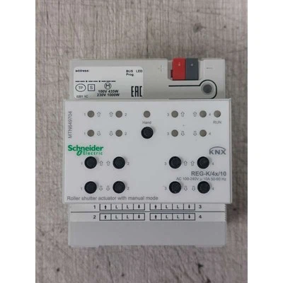 Schneider KNX MTN649704 Actionneur Volets REG-K/4x/10 Mode Manuel - Photo 1/4