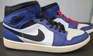 RAREš„ Nike Air Jordan 1 Retro Mid SE Deep Royal Blue 2018 Size 10.5 852542-400 - Picture 1 of 13