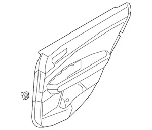 Genuine Kia Door Trim Panel 83308-D5050BKL - Picture 1 of 2