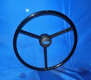 1994-1997 Ford L8000F L8000 Dump Truck Steering Wheel Black OEM Nice! - Picture 1 of 16