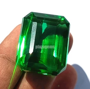 Esmeralda colombiana 100 % natural de 114,35 quilates con certificación EGL gema sin calefacción 5SDR - Imagen 1 de 11