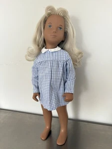 Vintage SASHA DOLL 16" blondes Gingham Kleid Top Zustand 70er - Bild 1 von 7