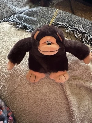 Vintage Playmakers Brown Gorilla Chimp Monkey Soft Toy Plush Retro - Image 1 of 4