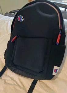 Champion The Attribute Laptop Rucksack schwarz blau rote Akzente viele Taschen - Bild 1 von 11