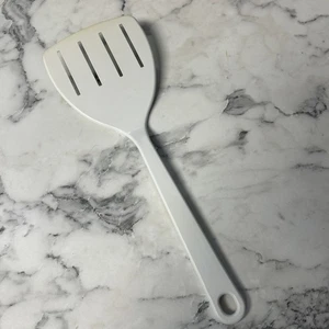 Vintage maßgeschneiderter Nylonspachtel 4 Schlitz weiß 11,5 Zoll - Bild 1 von 8