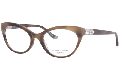 Judith Leiber Couture Supernova Eyeglasses Frame Women's Wood Full Rim 52mm - Image 1 of 4