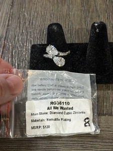 Bomb Party Ring Size 8 “All We Wanted” RG36110 NO TAGS - Picture 1 of 6