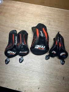Set of 5 Taylormade M6 Driver Fairway Hybrid  Headcovers w/ Adjustable Tags B2 - Picture 1 of 6