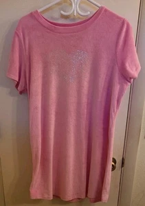 Camisón JUICY COUTURE ROSA Talla Grande Mangas Cortas Adornado En muy buena condición Suave - Imagen 1 de 6