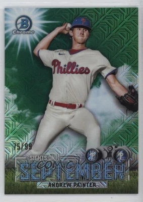 2023 Bowman Sights on September Mega Box Green Mojo Refractor /99 Andrew Painter - Image 1 of 2