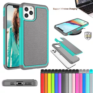 Stoßfeste Gummi Silikon Hartschale Abdeckung für iPhone 11 Pro Max 7 8 6s Plus 5S - Bild 1 von 51