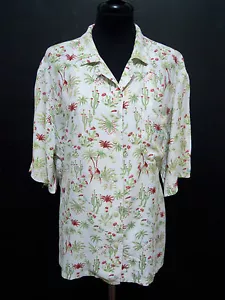 KRIZIA Camicia Donna Viscosa Rayon Woman Shirt Sz.XL - 48 - Imagen 1 de 5
